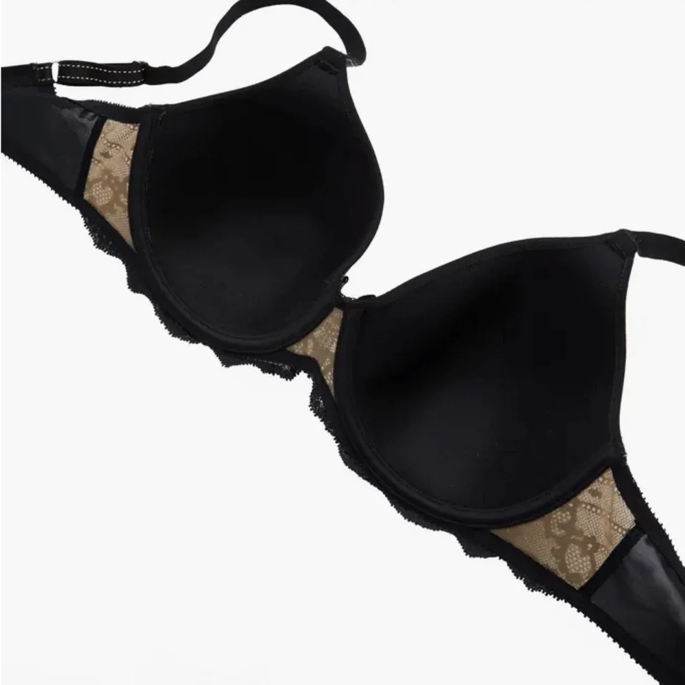Rive Gauche Full Coverage T-Shirt Bra by CHANTELLE. Black.Underwire. Size 38 DDD - Picture 4 of 13